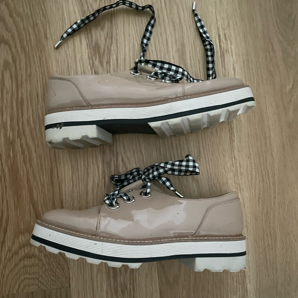 Zara platform loafers